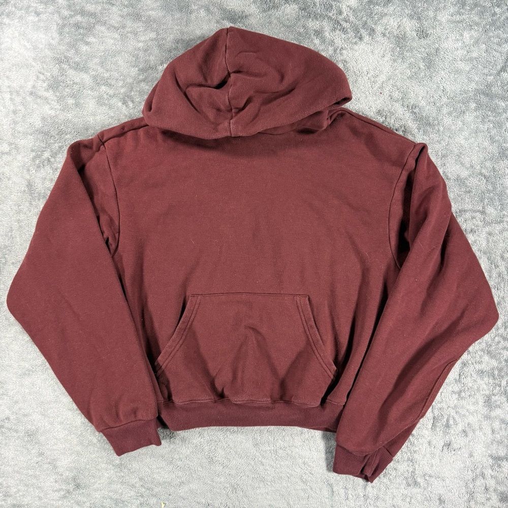 SKIMS Women’s Cotton Fleece Classic Hoodie Merlot Cozy Warm Lounge Small